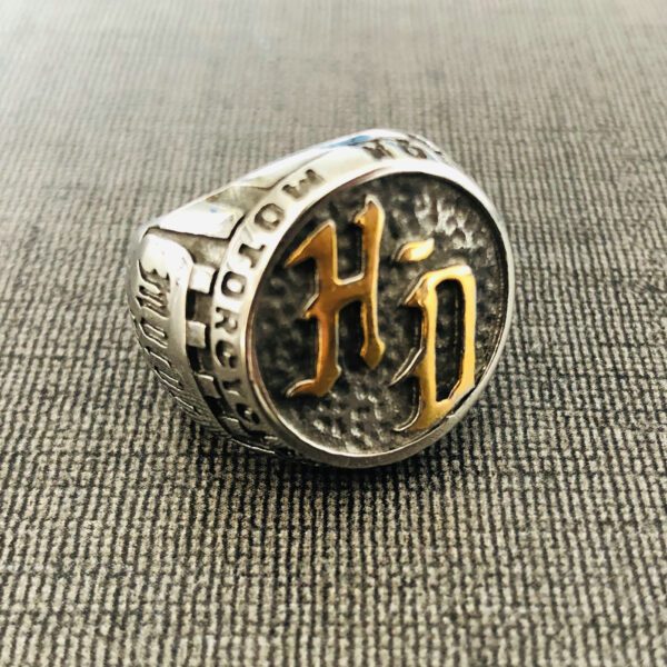 Harley Davidson Enthusiast Ring: New Edition, Dual-Tone Unisex Design