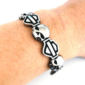 Adjustable Stainless Steel Bracelet for Motorcycle Lovers Edition