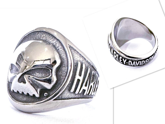 Harley Unisex Skull Ring: Embrace the Road with NEW Design