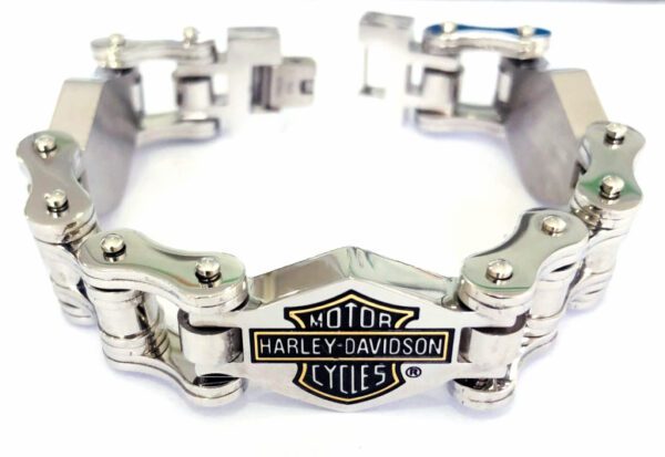 Adjustable Harley Davidson Bracelet: Chain Design available in 2 Colors - Image 2