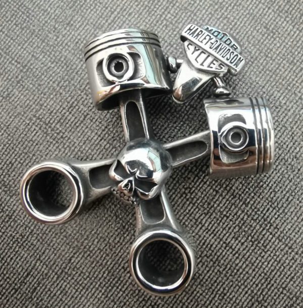Harley Davidson Piston Style Motorcycle Pendant with Chain: A Symbol of Power and Performance