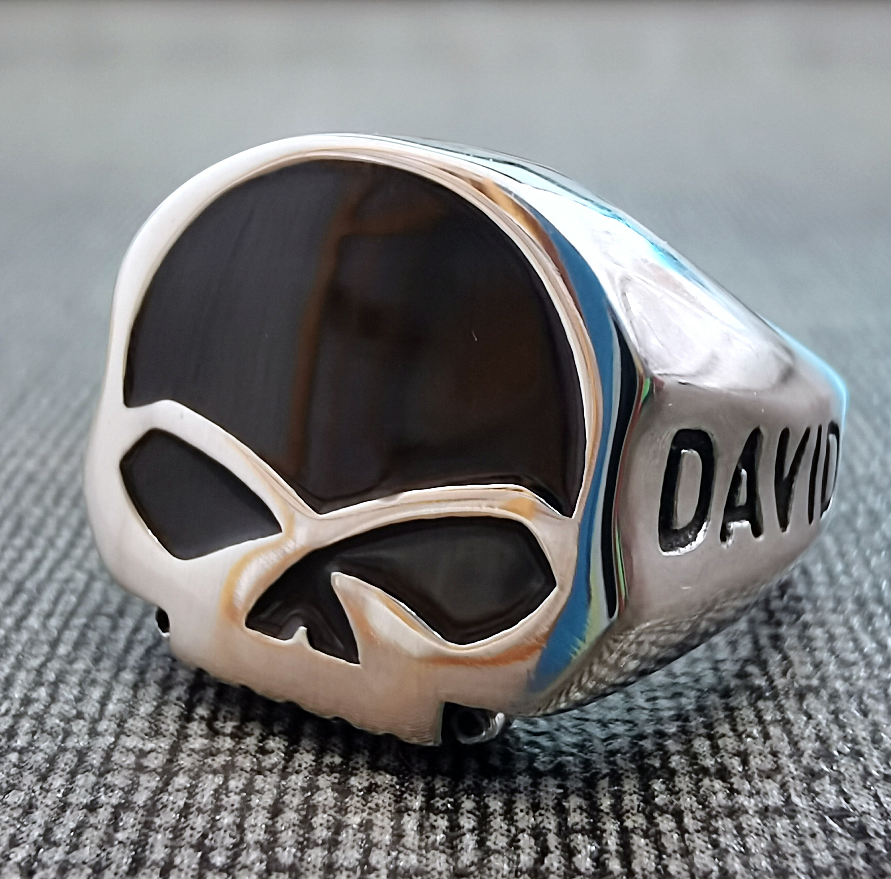 Harley Skull Design Ring: A Bold Statement for Motorcycle Enthusiasts - Image 2