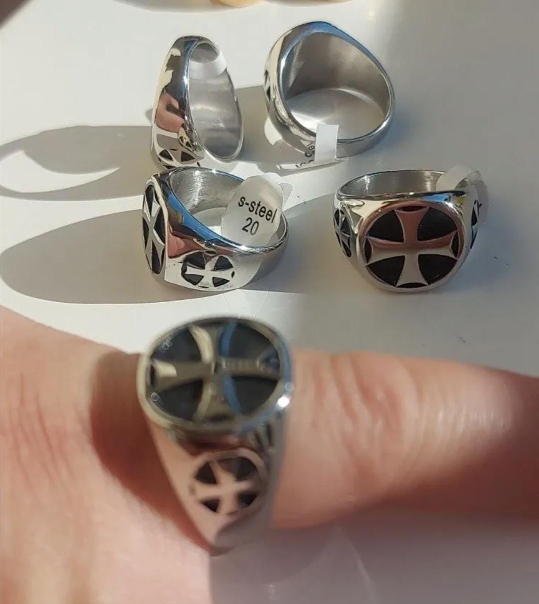 Masonic Templar Ring with Christ Design: Symbolism and Craftsmanship Combined - Image 2