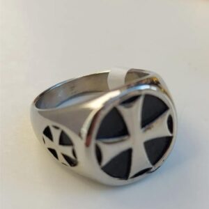 Masonic Templar Ring with Christ Design: Symbolism and Craftsmanship Combined