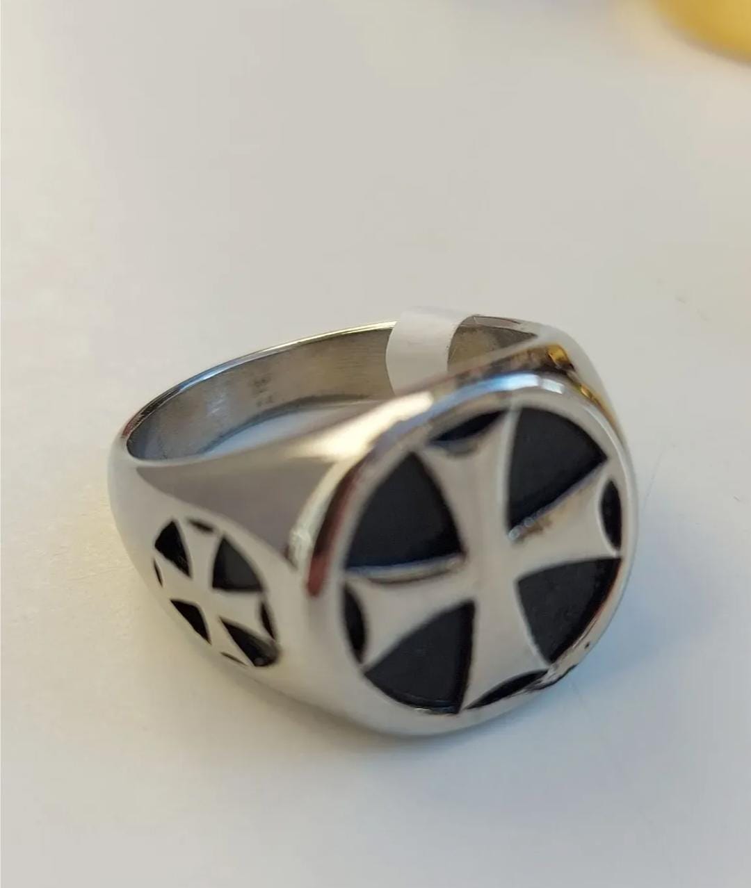 Masonic Templar Ring with Christ Design: Symbolism and Craftsmanship Combined