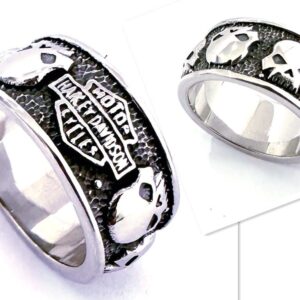 Harley Logo Ring: A Unisex Tribute to Motorcycle Passion
