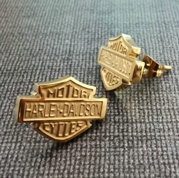 Chic New Motorcycle Earrings for Harley Bike Lovers: Available in 4 Stylish Colors