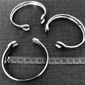 Wrench Bangle: 316L Stainless Steel Biker Polishing Bracelet