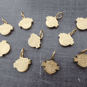Set 10 pcs Harley Gold Mini Pendants: Versatile Accessories for Every Occasion