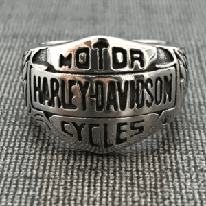 Unisex Harley Davidson Ring for Motorcycle Enthusiasts