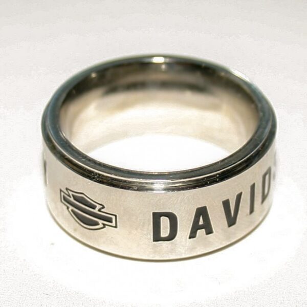 Harley Davidson Simple Rolling Style Ring – Sleek and Timeless - Image 2