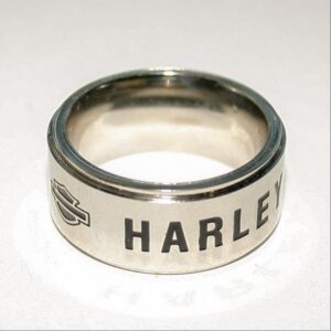 Harley Davidson Simple Rolling Style Ring – Sleek and Timeless