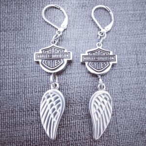 Harley Davidson Earring Small Wings