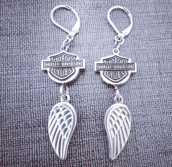Harley Davidson Earring Small Wings