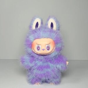 Labubu Plush Replica – Purple Bunny (18 cm)