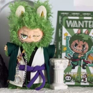 Labubu Zoro Plush – Baby Figure with Clothes & Sword