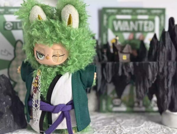 Labubu Zoro Plush – Baby Figure with Clothes & Sword - Image 2