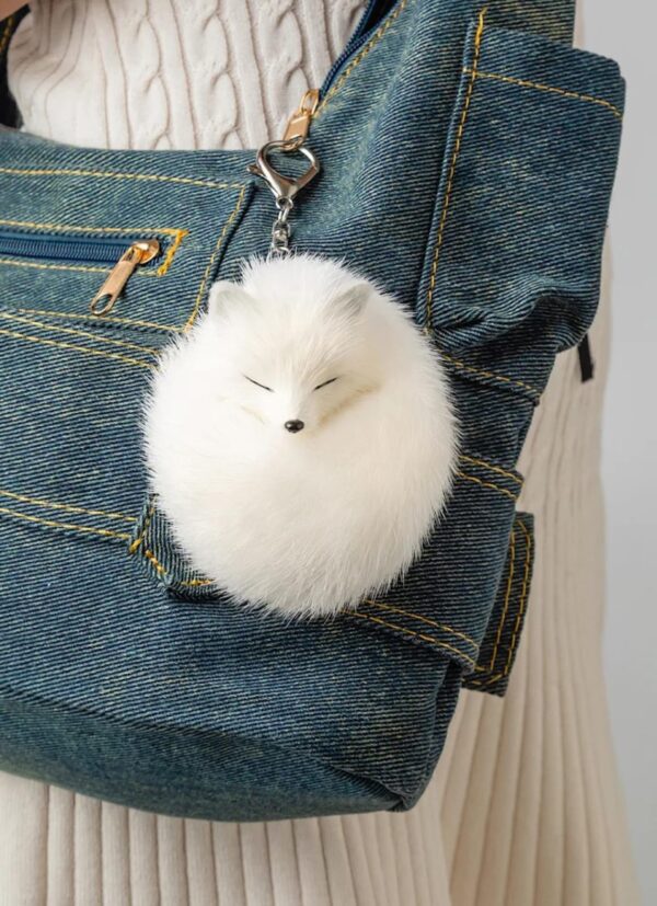 White Spirit Fox Plush – 10cm Fantasy Guardian