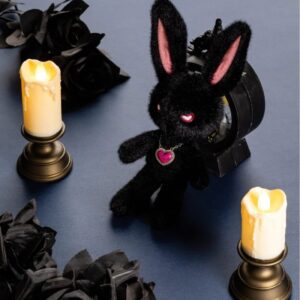 Mystic Black Bunny Plush 20cm Guardian of Darkness
