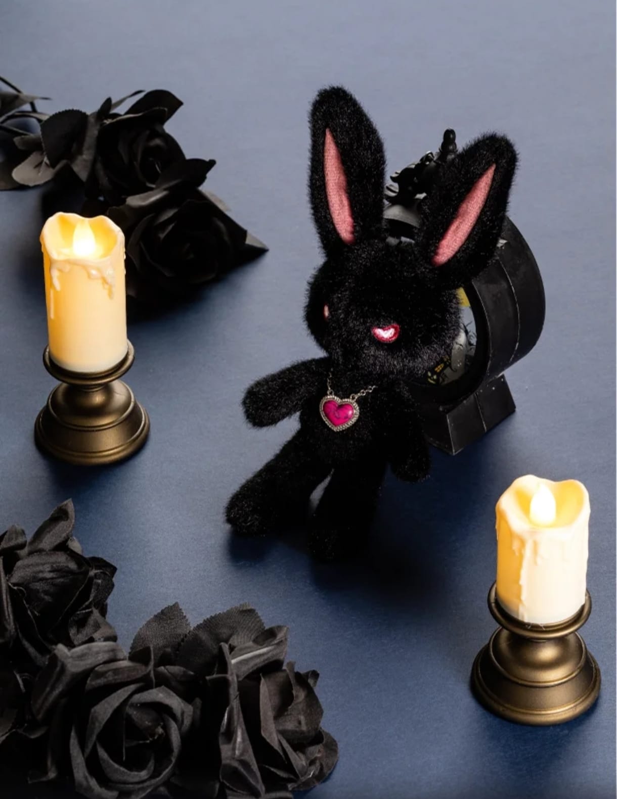 Mystic Black Bunny Plush 20cm Guardian of Darkness