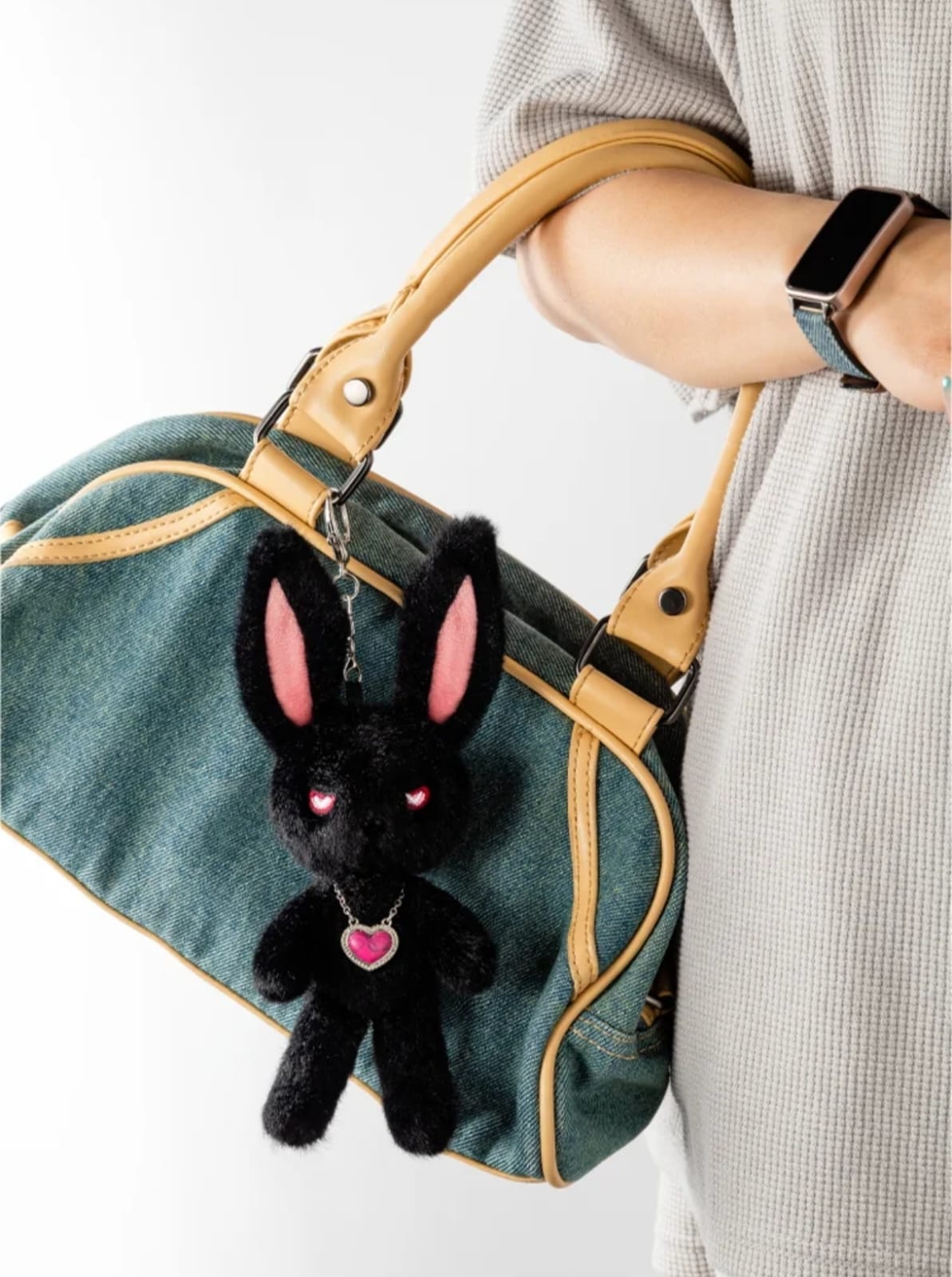 Mystic Black Bunny Plush 20cm Guardian of Darkness - Image 3