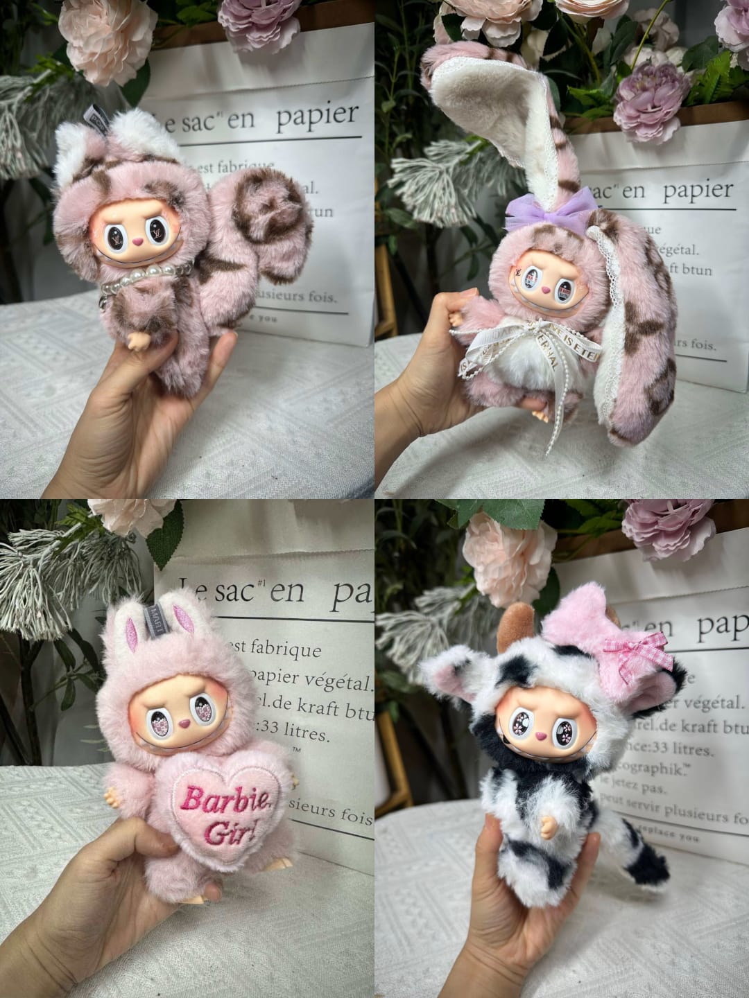 Cute Bunny & Squirrel Plush Labubu Collection