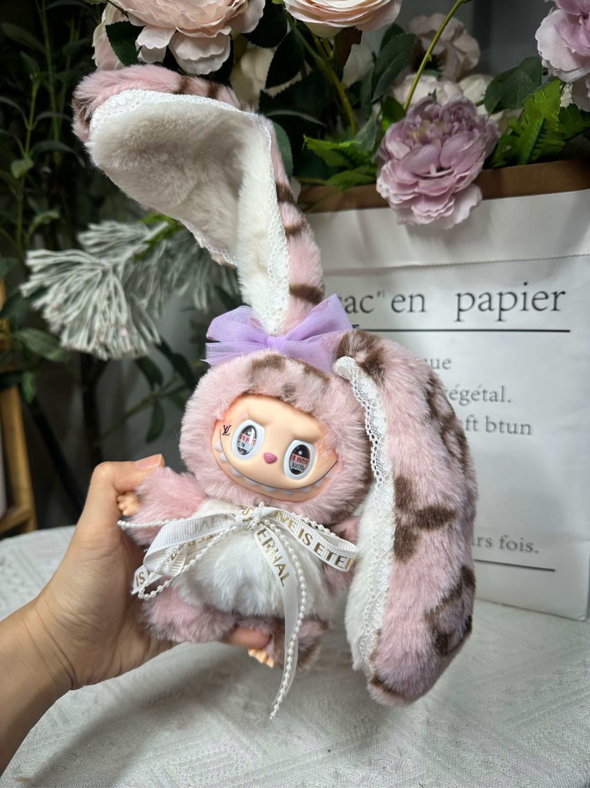 Cute Bunny & Squirrel Plush Labubu Collection - Image 2